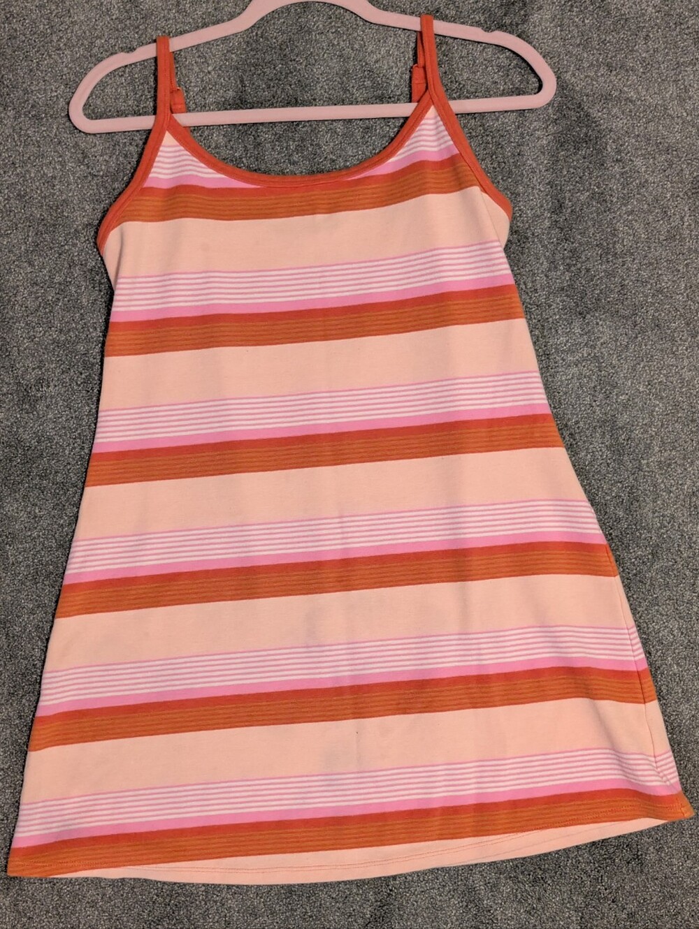 American Eagle Mini Dress with Pink, Peach, & Orange Stripes